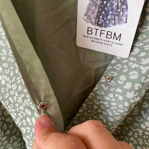 BTFBM Women Summer Bohemian Floral Casual Wrap V Neck Ruffle Cap Sleeveless,sizS - Picture 5 of 9